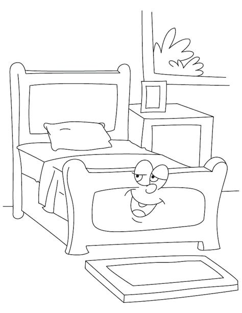 Bed Coloring Page At Free Printable Colorings Pages