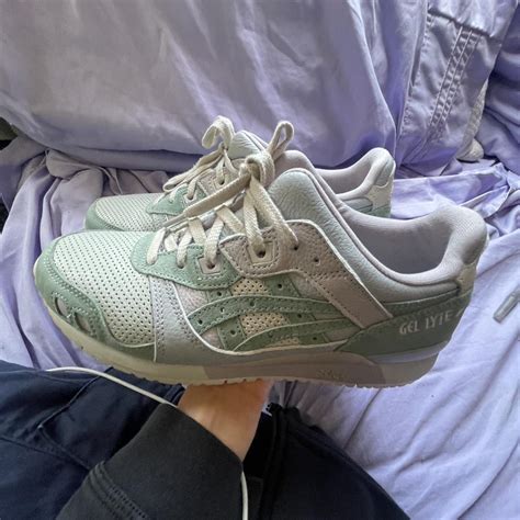 ASICS Women's Green Trainers | Depop