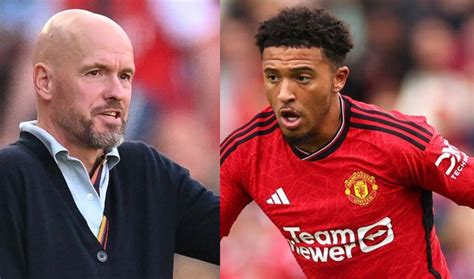 Man United Boss Erik Ten Hag Responds To Jadon Sanchos Statement Amid