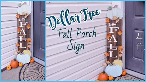 Dollar Tree Diy Fall Decor Porch Decor Youtube