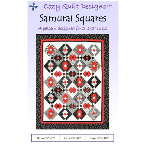 Samurai Squares Quilt Pattern Cozy Quilt Designs Daniela Stout Strip Club Creekside Quilts