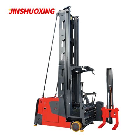 Ton Directional Man Up Reach Forklift Electric Pallet Stacker