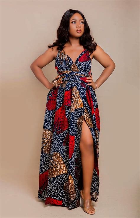 Ankara Infinity Dress Ankara Maxi Gown Ankara Print Dress African Infinity Gown African Dress