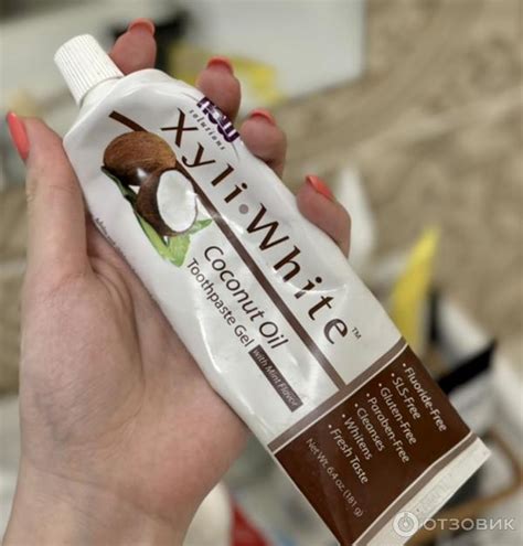 Отзыв о Зубная паста Now Foods XyliWhite Coconut oil Toothpaste Gel ...