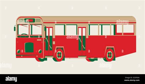 Graphic Vector Of An Vintage Single Decker Bus Stock Vector Image And Art