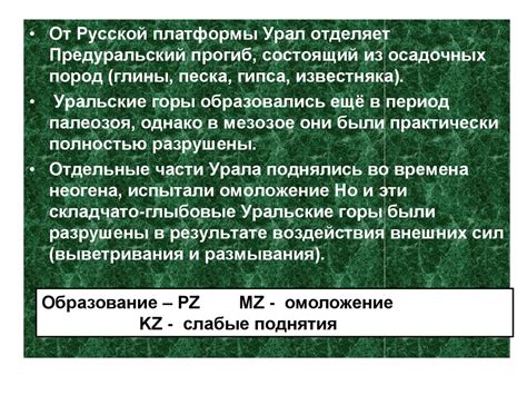 Уральские горы - презентация онлайн