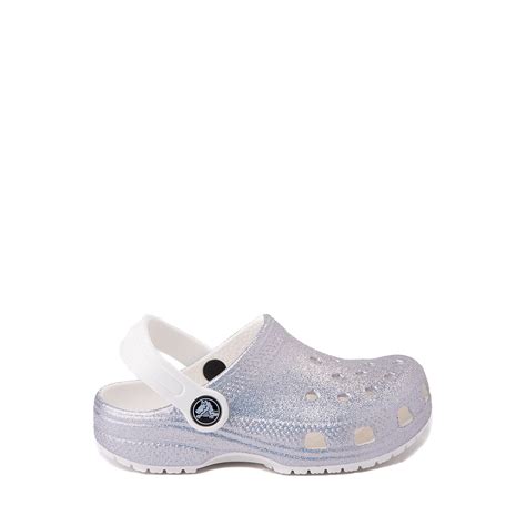 Crocs Classic Glitter Clog Baby Toddler White Journeys