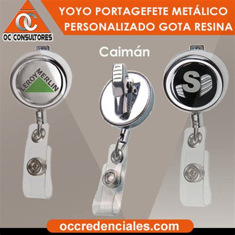 Yoyo Porta Gafete Retr Ctil Personalizado Resina Para Credenciales