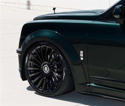 Lowered Widebody Rolls Royce Cullinan On S Has A Dark Emerald