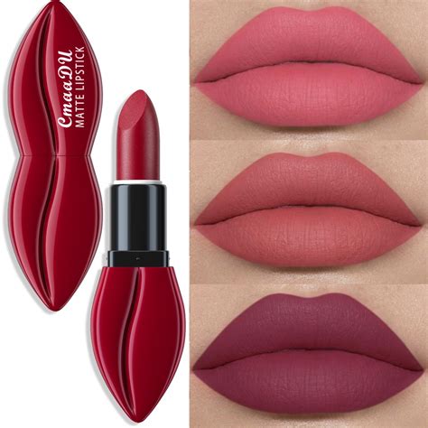 Natural Smooth Matte Waterproof Velvet Nude Lipstick Sexy Red Brown Lip Stick Pigments Makeup