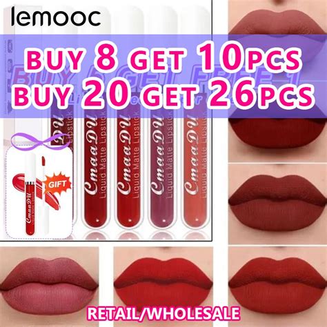 Pinkpoint Matte Velvet Lip Tint Nude Liquid Lipsticks Waterproof Long Lasting Nonstick Cup