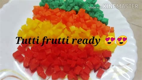 Tutti Frutti Recipe Best Ever Toppings Sri Kitchen Youtube