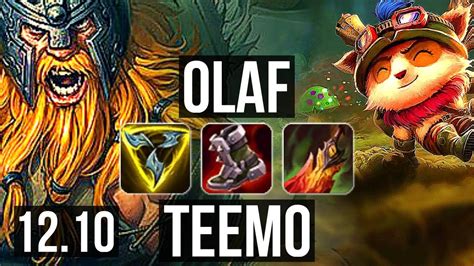 Olaf Vs Teemo Top 74 Winrate 7 Solo Kills 1 0m Mastery Kr