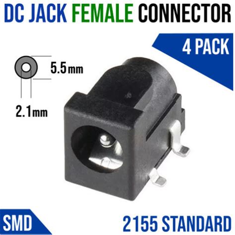 Dc Barrel Connector Smd Pack Micro Robotics