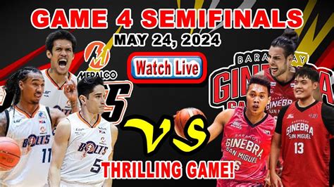 Brgy Ginebra Vs Meralco Full Game Pba Season Philippine Cup