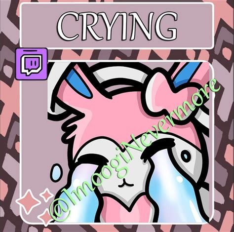 Sylveon Crying Pokemon Emote twitch Youtube KICK Discord Instant ...