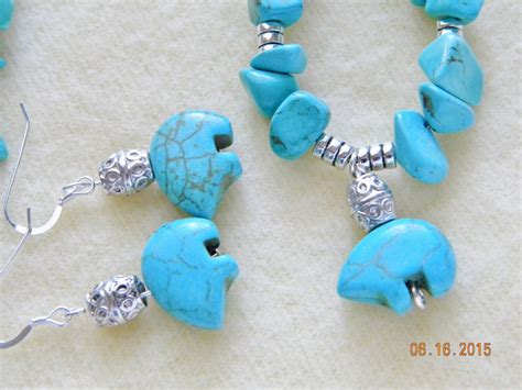 Turquoise Bears Necklace Native American Bear Bears Turquoise