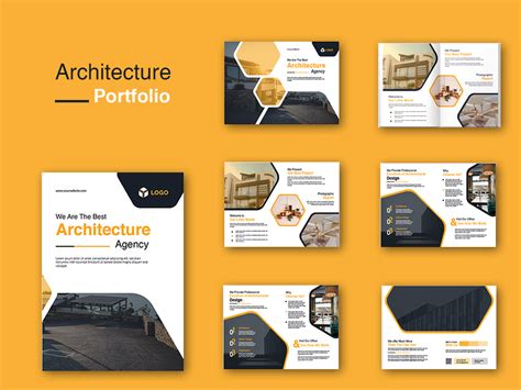 Architecture Portfolio Template Design by Invato Agency on Dribbble