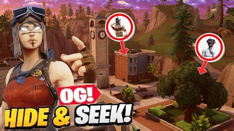 Og Fortnite Tilted Towers Hide Seek Youtube