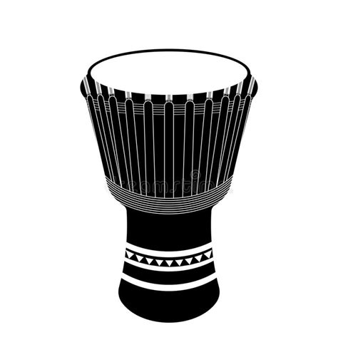 Djembe Silhouette Jembe Tambor Instrumento Musical De Percusi N