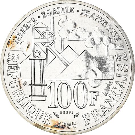 972838 Pièce France Emile Zola Germinal 100 Francs 1985 Paris