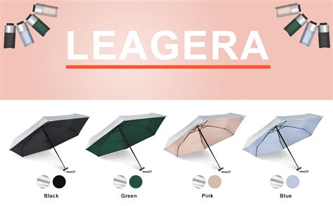 Amazon LEAGERA Mini Umbrella For Purse UPF 50 UV Protection