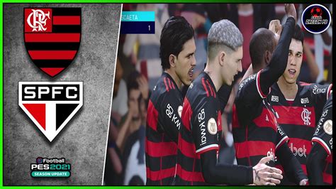 FLAMENGO 1 X 0 SAO PAULO O MARACA E NOSSO E AQUI SOMOS REIS PES 2021