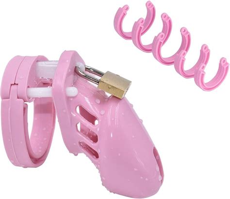 Amazon Bantie 5 Rings Cock Cage Male Chastity Device Locked Cage