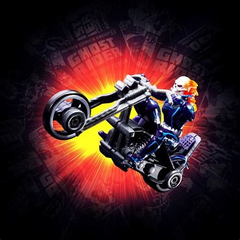 Hot Wheels Marvel Ghost Rider Motorcycle And Figure Collectible Mattel