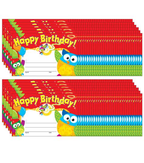 Trend Enterprises Inc Happy Birthday Owl Stars Awards 30 Per Pack Joann