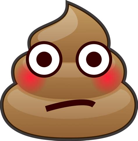 Flushed Poop Emoji Download For Free Iconduck