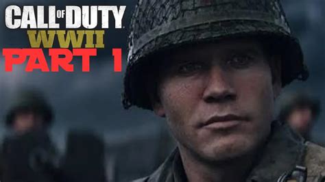 Call Of Duty Ww2 Walkthrough Gameplay Part 1 D Day Youtube