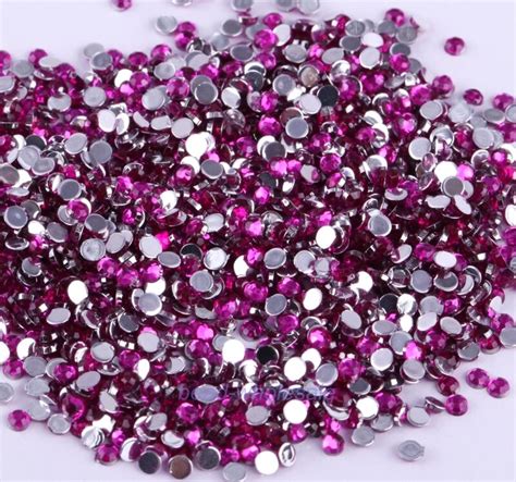 Wholesale 2000pcs Crystal Acrylic Rhinestones Flatback Beads Nail Art