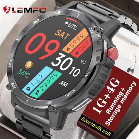 LEMFO Reloj Inteligente Para Hombre Accesorio De Pulsera Resistente Al