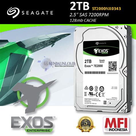 Seagate Exos 7E2000 – Enterprise Internal SAS 2.5″ [2TB – ST2000NX0343 ...