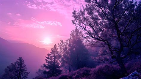 Purple Landscape Wallpapers - 4k, HD Purple Landscape Backgrounds on ...