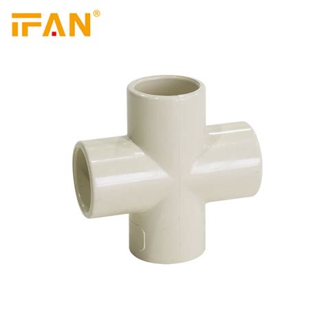 CPVC ASTM 2846 Fitting High Quality Offwhite Color 1 2 Plastic Cross