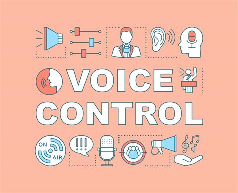 Voice control word concepts banner. Audio recording. Radio. Public