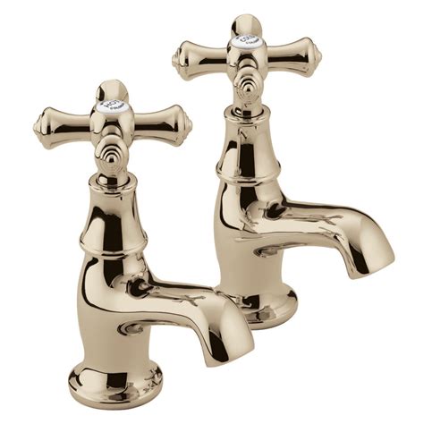 Bristan Colonial Basin Taps Gold Plated K 12 G At Victorian