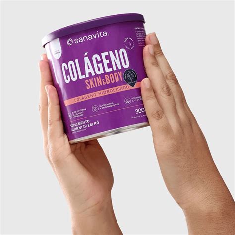 Colageno Sanavita É Bom - Colágeno Skin E Body Original Sanavita 300G - Divina Terra