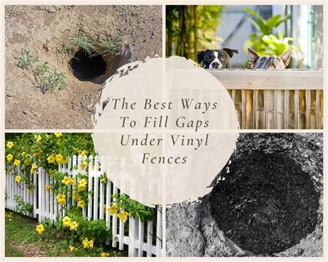 How To Fill Gaps Under Vinyl Fences In Just 4 Steps