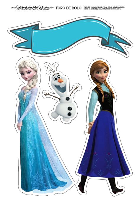 High Resolution Elsa Cake Topper Printable Peter Brown Bruidstaart