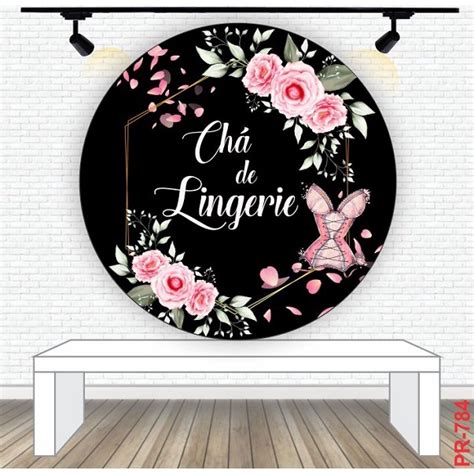 Painel Festa Redondo Chá de Lingerie Tecido Sublimado c Elástico 1 00 Shopee Brasil