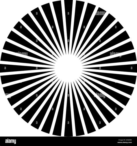 Radial Circle Lines Circular Radiating Lines Geometric Element Sun