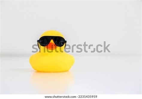 Cool Little Yellow Rubber Duck Wearing Stock Photo 2231435959