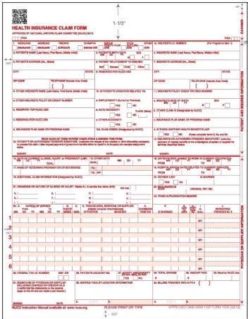 Health Insurance Claim Forms Cms Part Continuation Hot Sex Picture