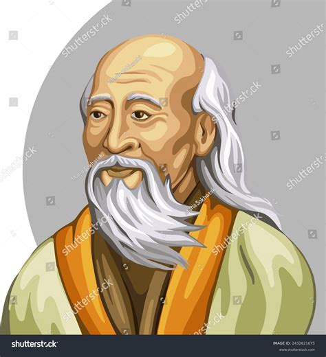 Lao Tzu Known Laozi Lao Tsu Stock Vector Royalty Free