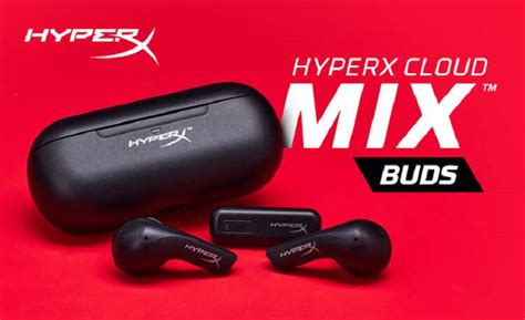 HyperX представил полностью беспроводные наушники HyperX Cloud Mix Buds