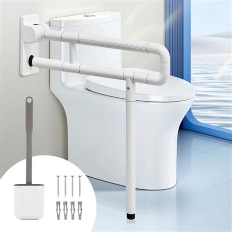 Yuchengtech Barre Appui Wc Rabattable Cm Barre De Wc Pour Handicap S