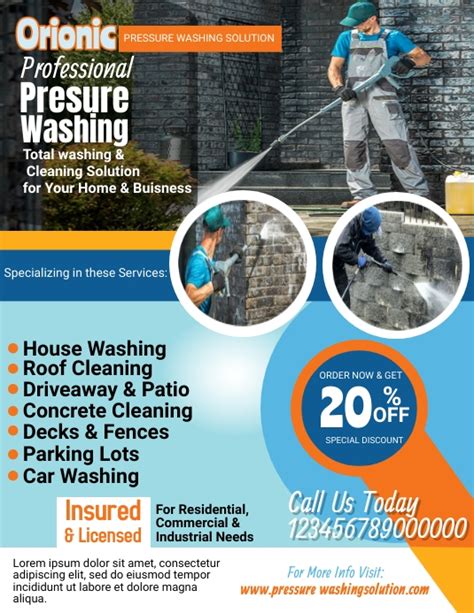 Copy Of Pressure Washing Flyer Postermywall